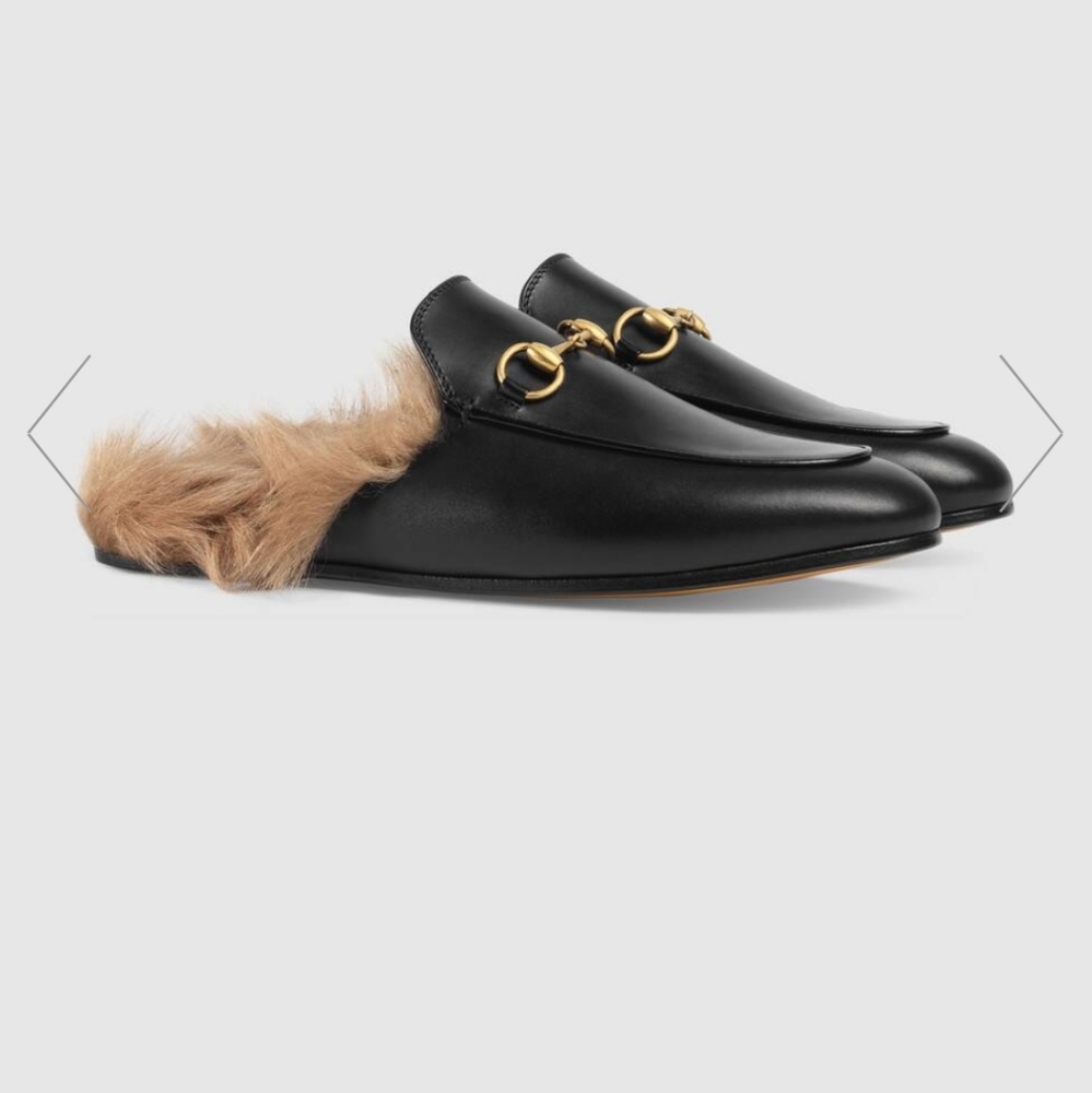 Gucci Princetown leather slippers